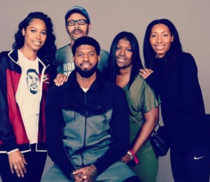 Paul George Sr. with his Family.
